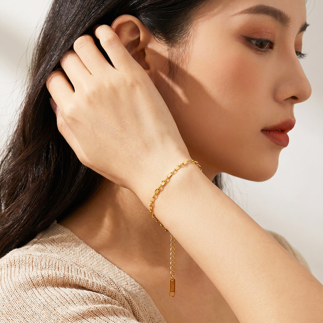 Mirror Link Chain Bracelet | Luxe6701