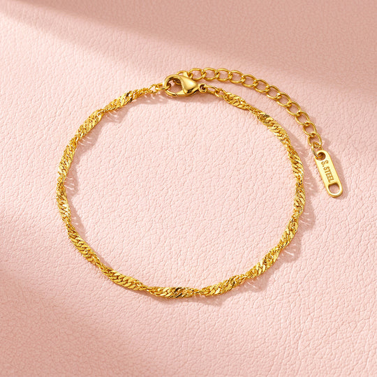 Twist Chain Bracelet | Luxe6703