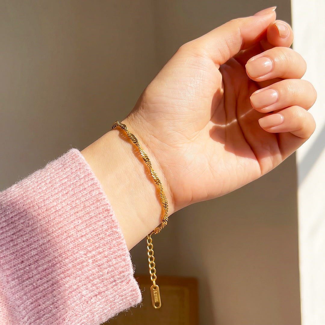 Twist Chain Bracelet | Luxe6703