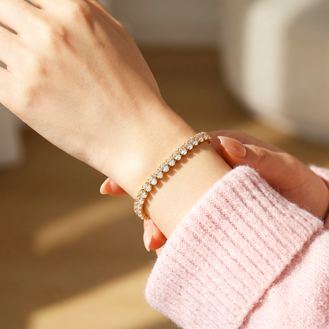 Oval Tennis Bracelet | Luxe6708