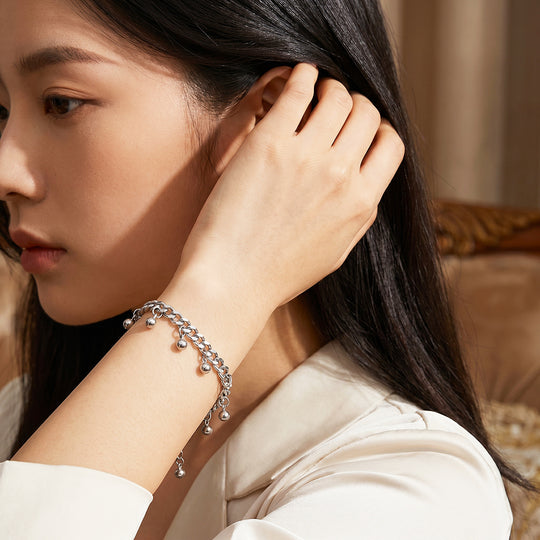 Balls Charm Curb Chain Bracelet | Luxe6717