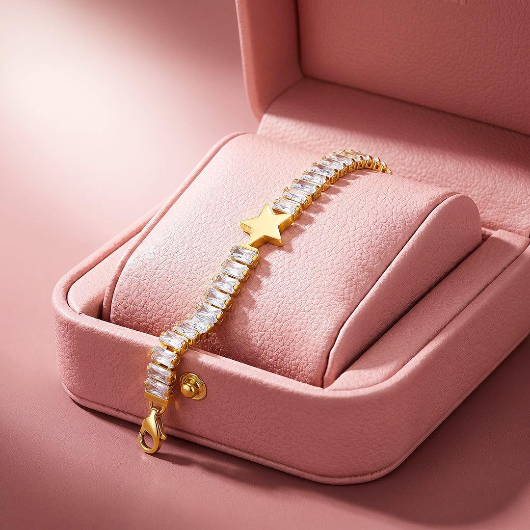 Star Baguette Tennis Bracelet | Luxe6721