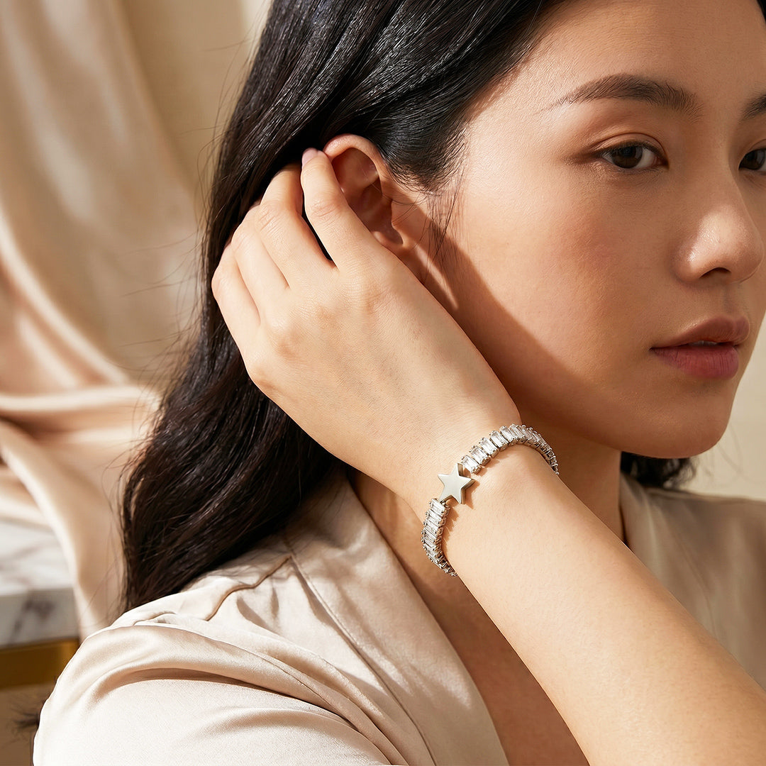 Star Baguette Tennis Bracelet | Luxe6721