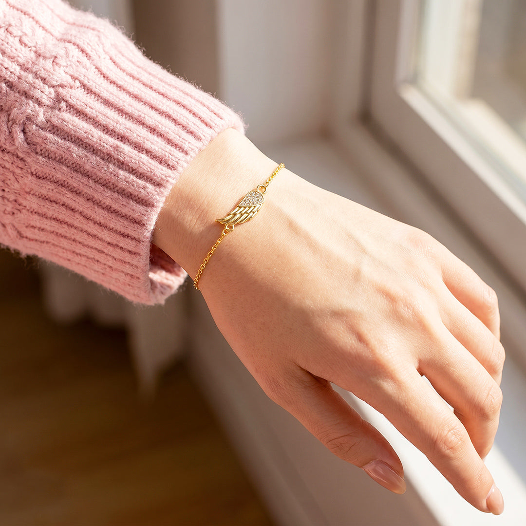 Angel Wing Chain Bracelet | Luxe6729