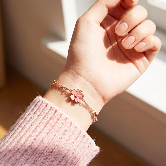 Sakura Blossom Double-Strand Bracelet | Luxe6742