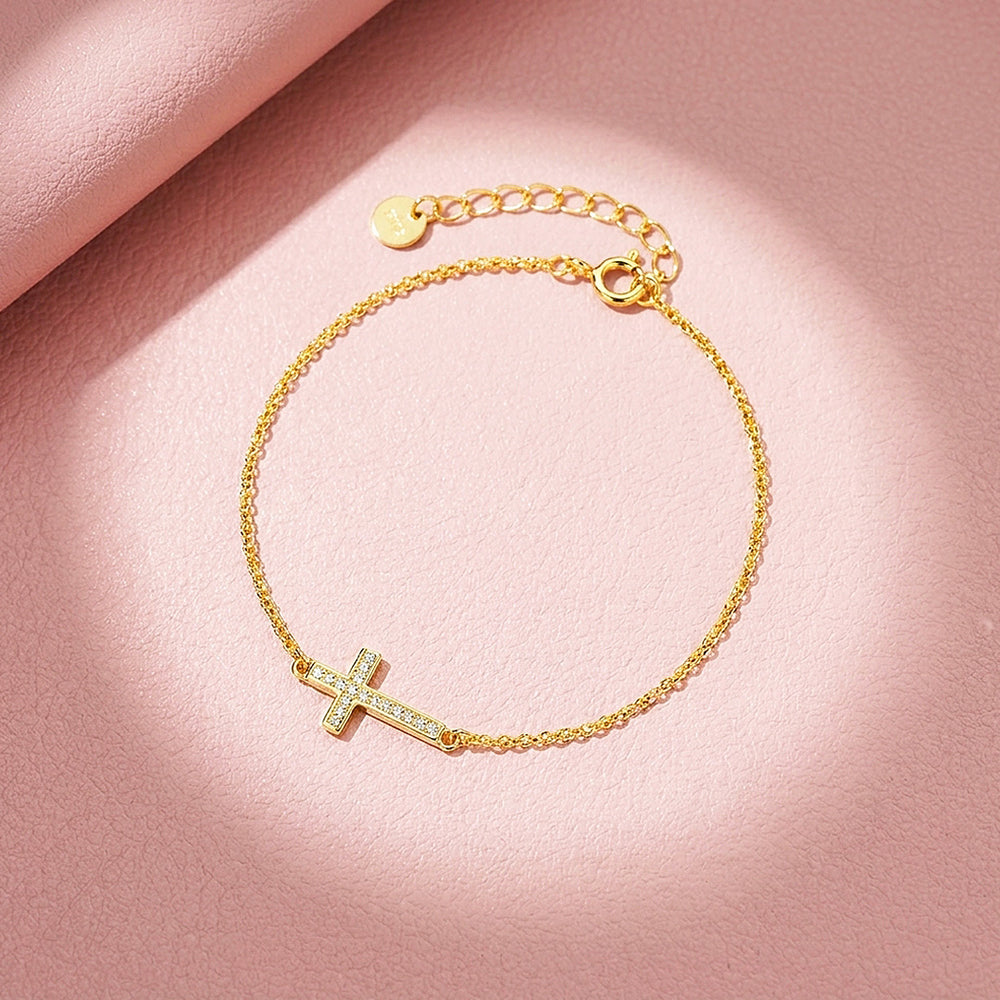 Cross Chain Bracelet | Women's Bracelet | 925 Silver | Luxe6751