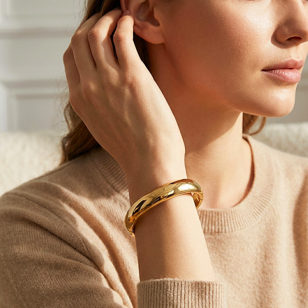 Dome Hinged Bangle | Women&