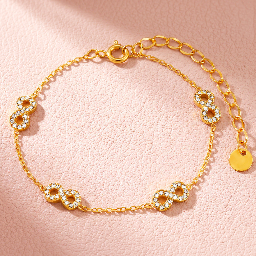 Pavé Infinity Station Bracelet | Women&