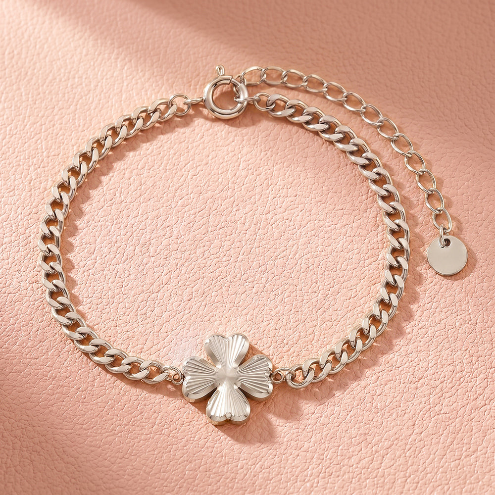 Clover Cuban Chain Bracelet | Women's Bracelet | Luxe6771