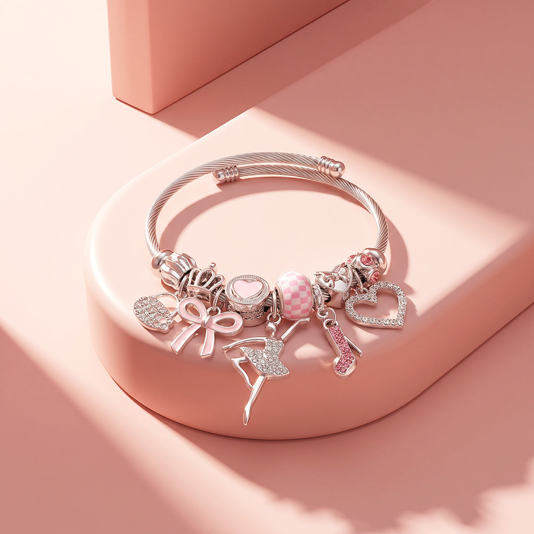 Ballerina Charm Cuff Bracelet | Luxe6784