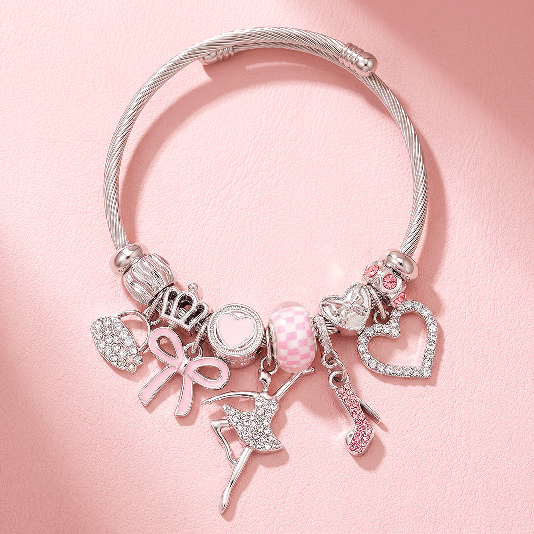Ballerina Charm Cuff Bracelet | Luxe6784
