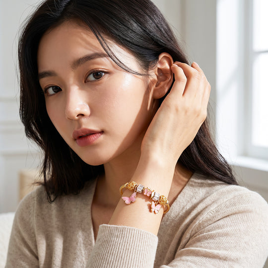 Butterfly Charm Cuff Bracelet | Luxe6788