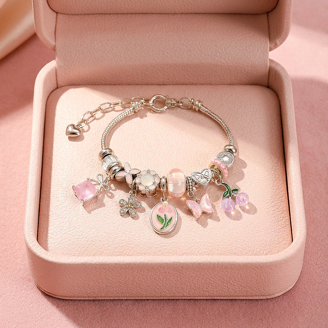 Pastel Meadow Charm Bracelet | Women&