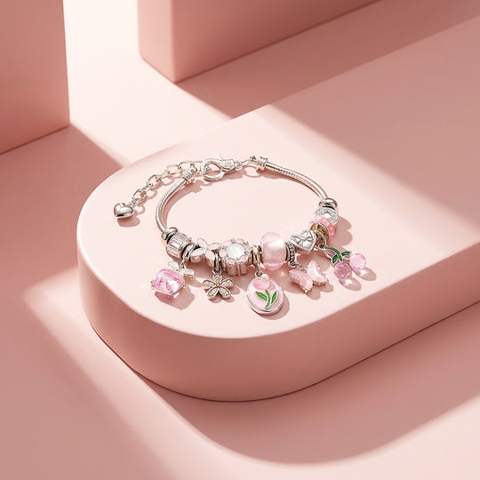 Pastel Meadow Charm Bracelet | Women&