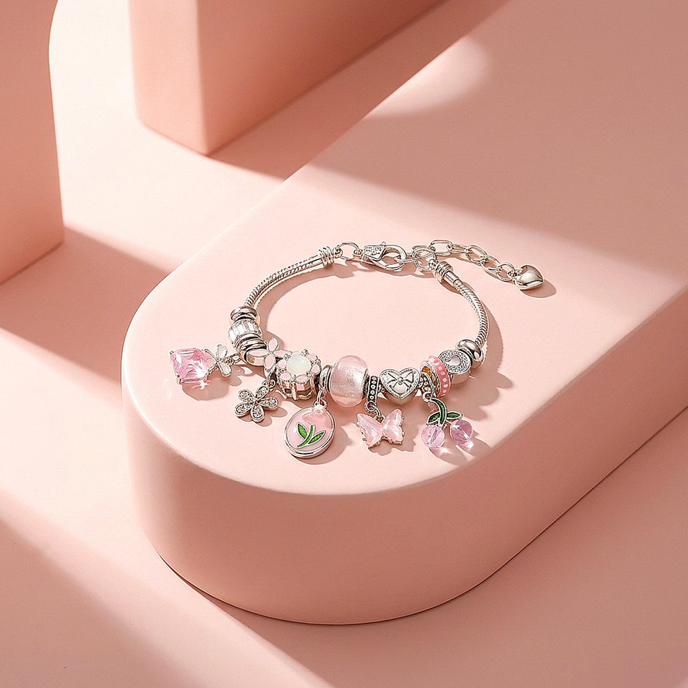 Pastel Meadow Charm Bracelet | Women's Bracelet | Luxe6794