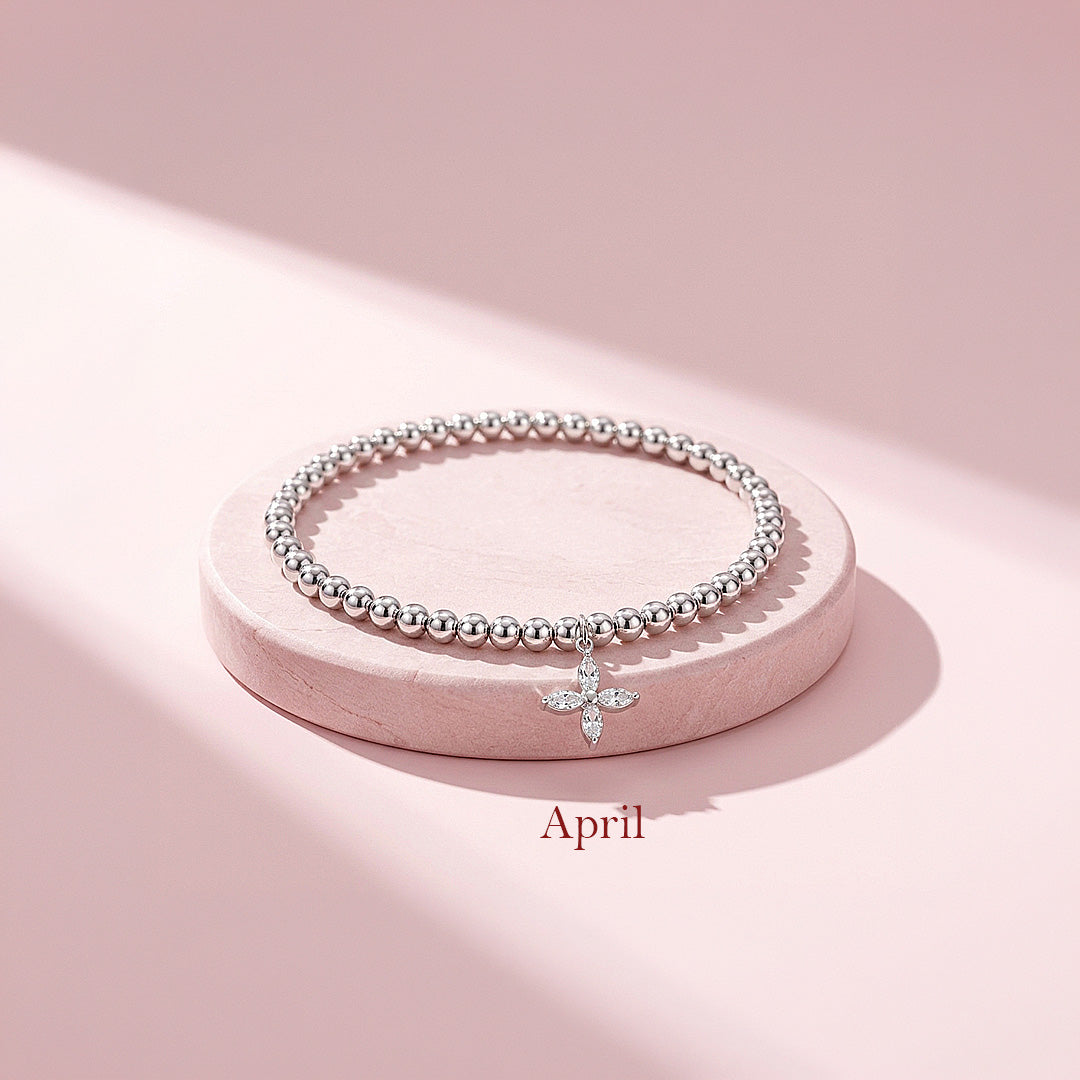 Birthstone Flower Bracelet | Luxe6800