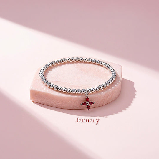 Birthstone Flower Bracelet | Luxe6800
