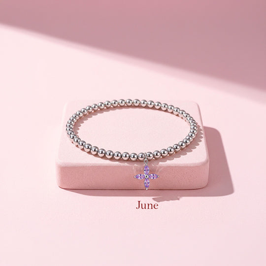 Birthstone Flower Bracelet | Luxe6800