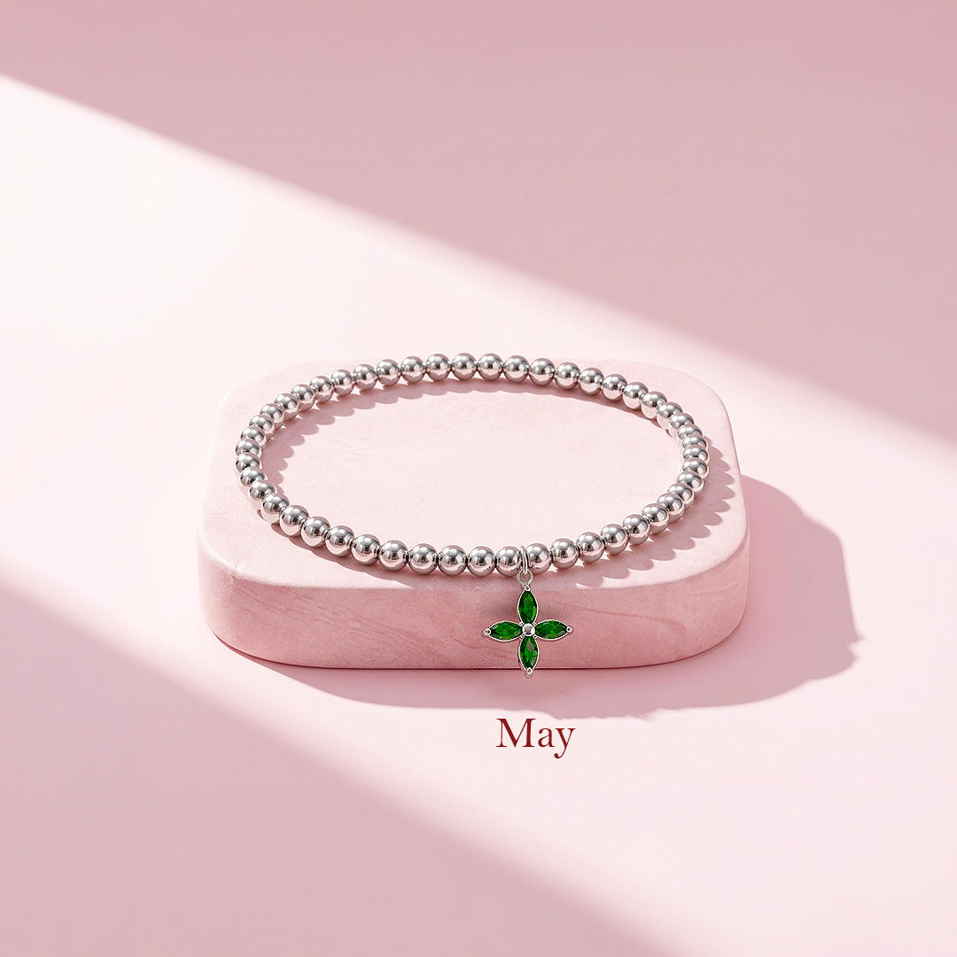 Birthstone Flower Bracelet | Luxe6800