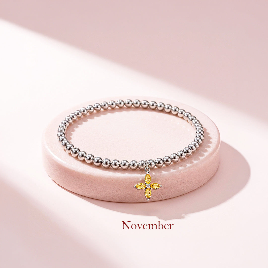 Birthstone Flower Bracelet | Luxe6800