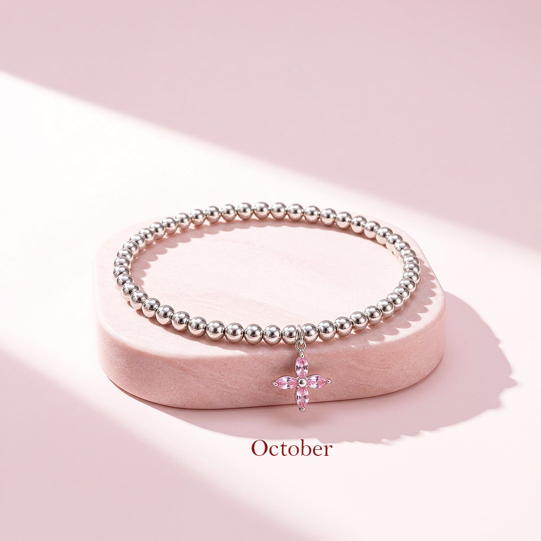 Birthstone Flower Bracelet | Luxe6800