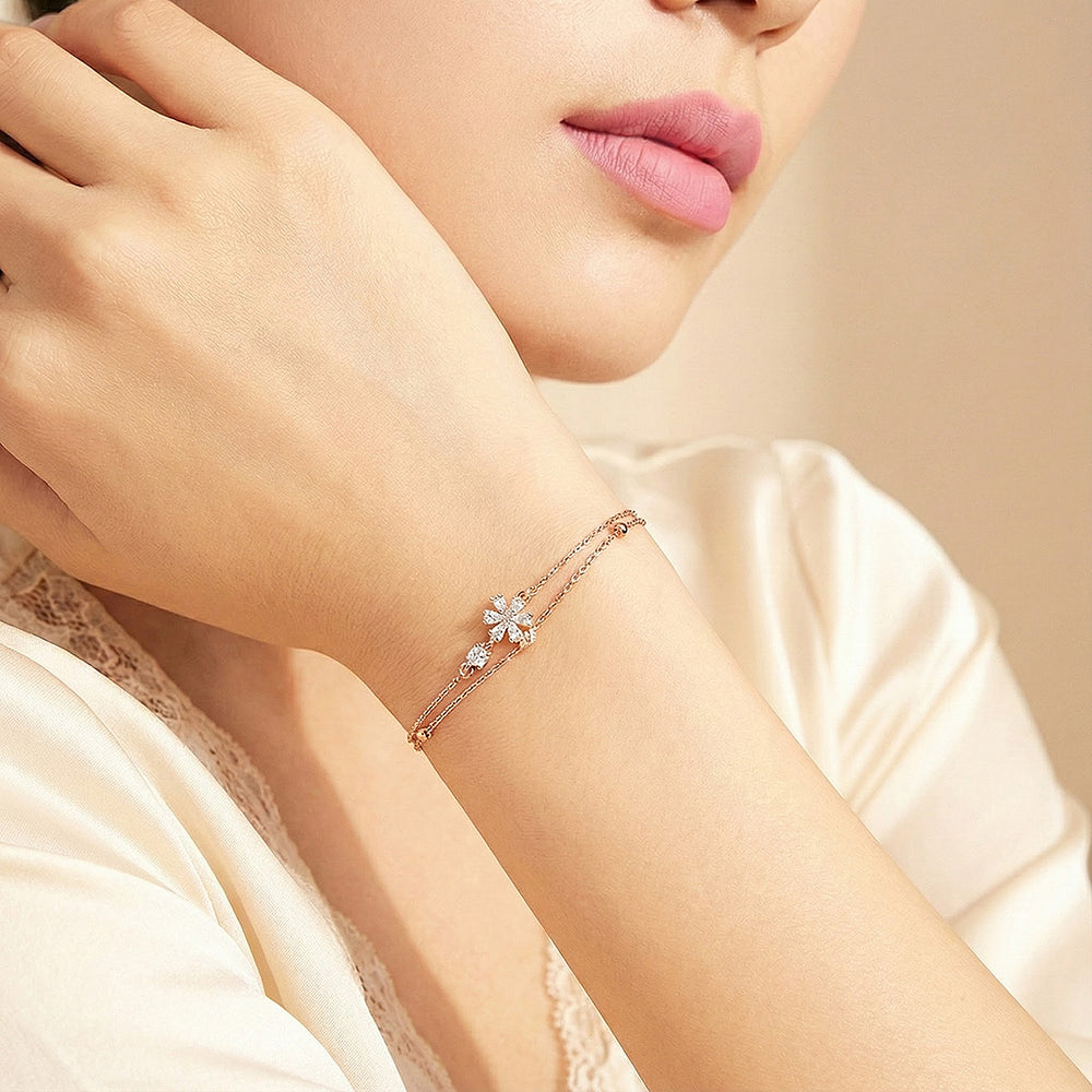 Snowflake Bracelet | Diamond Simulant | Luxe6190 - bangle | Singapore Jewellery, Wedding Rings & Gifts | Same Day Delivery | Tiara.com.sg