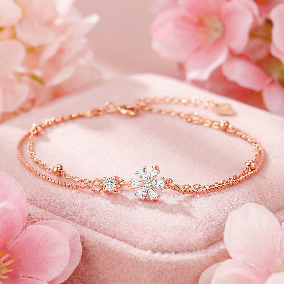 Snowflake Bracelet | Diamond Simulant | Luxe6190 - bangle | Singapore Jewellery, Wedding Rings & Gifts | Same Day Delivery | Tiara.com.sg
