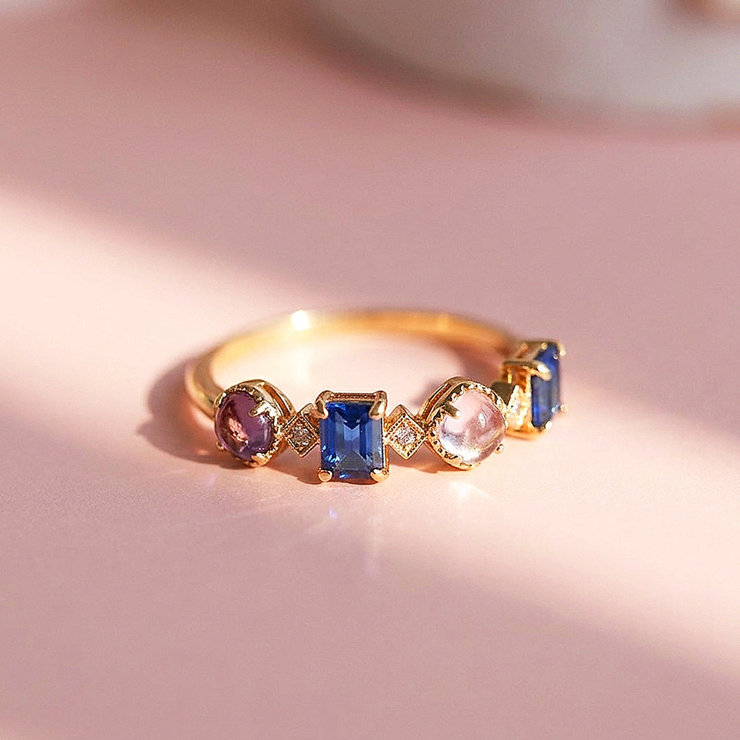 Blue and Lilac Alternating Band | Women&