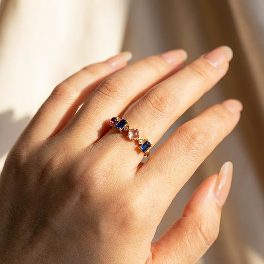 Blue and Lilac Alternating Band | Women&