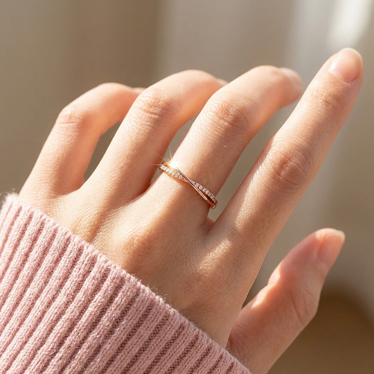 Thalia Twist Wave Pavé | Women&