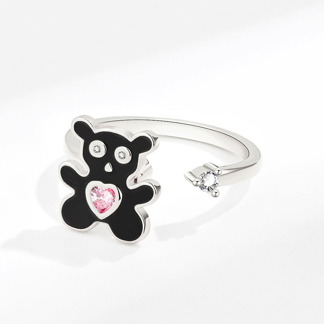 Luxe9173 Happy Bear Rotating Ring