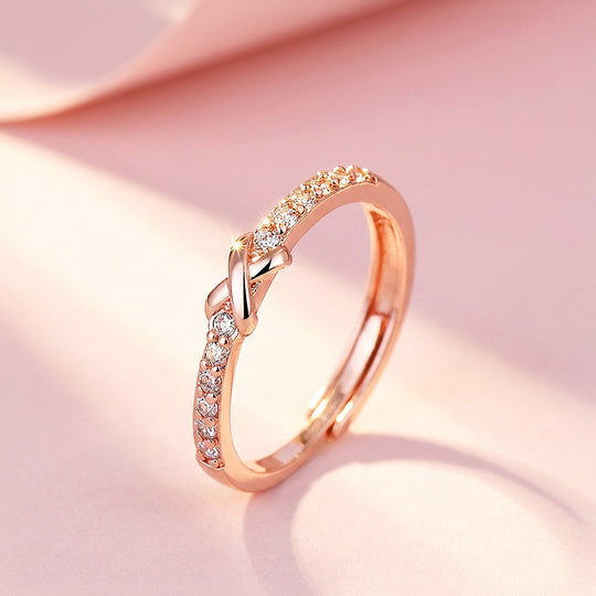 Infinity Knot Ring | Rose Gold | Luxe9206