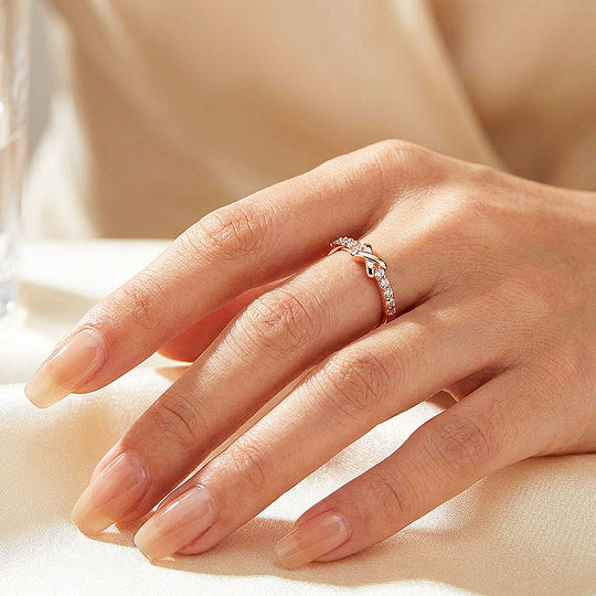 Infinity Knot Ring | Rose Gold | Luxe9206