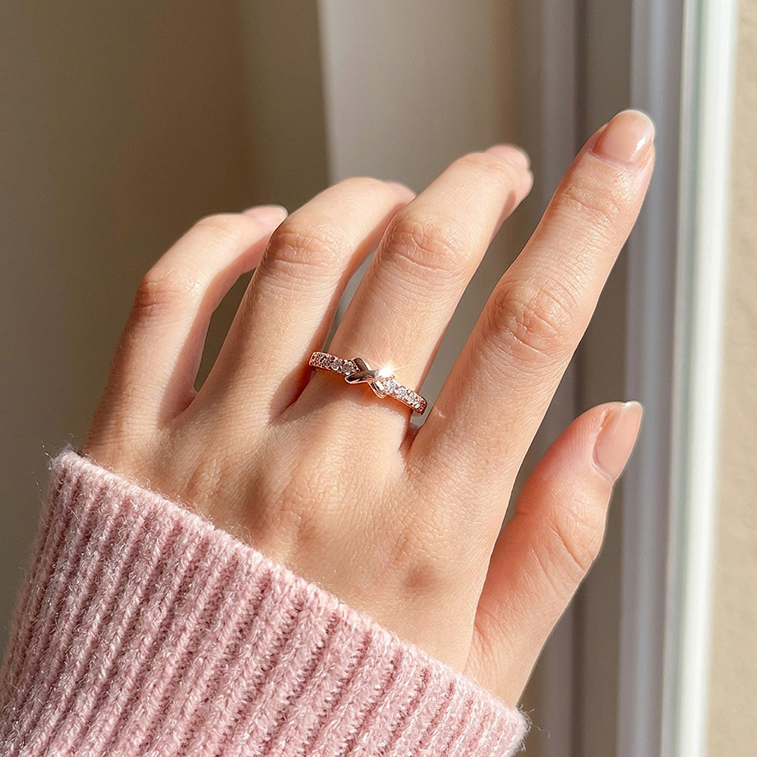 Infinity Knot Ring | Rose Gold | Luxe9206