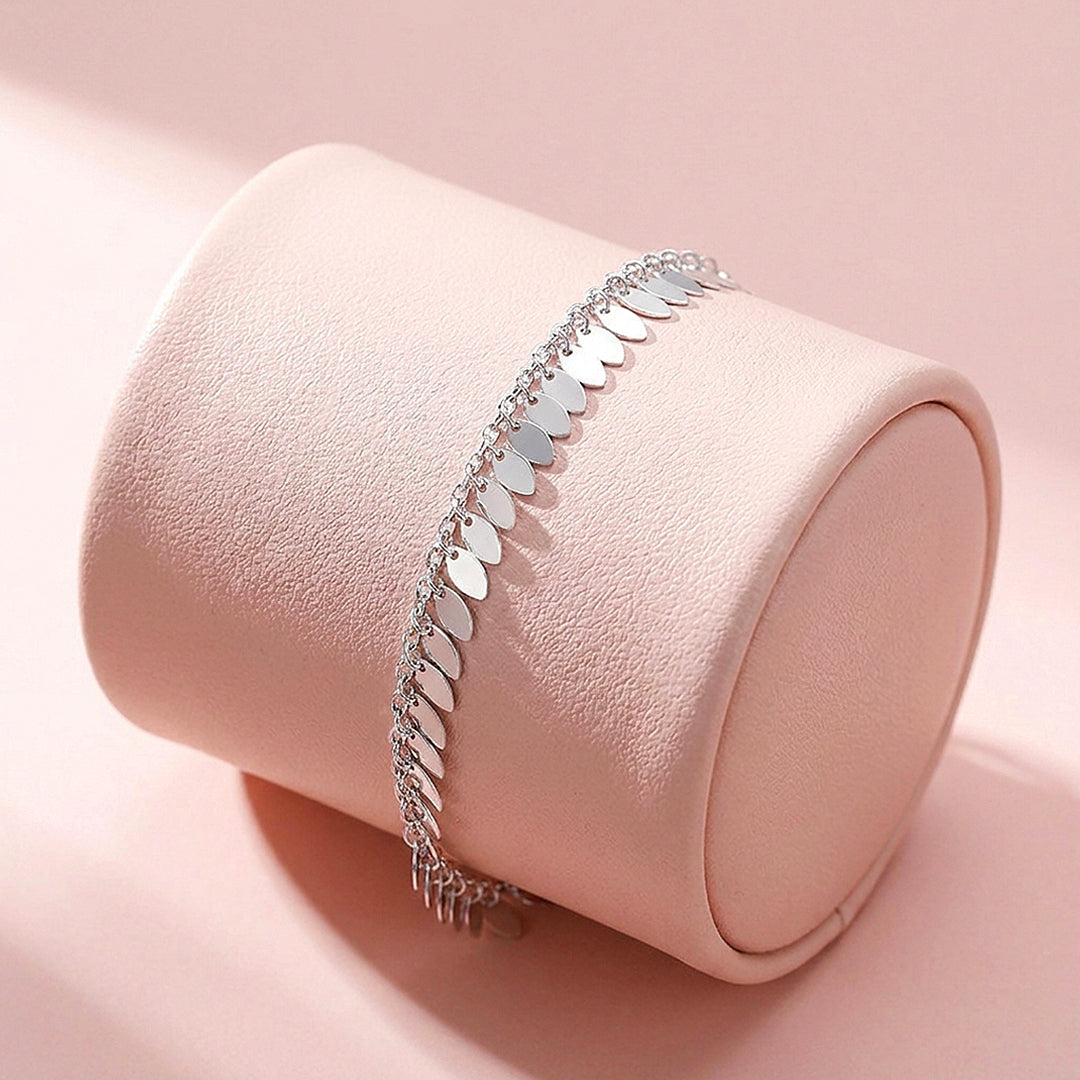 Cascading Teardrop Scale Fringe | Anklet | Luxe9237