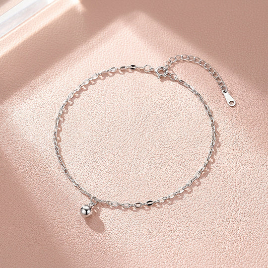 Mini Bead Charm &amp; Sequined Chain | Anklet | Luxe9245