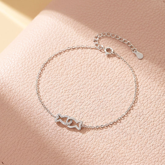 Interlocking Fish Motif | Anklet | Luxe9252