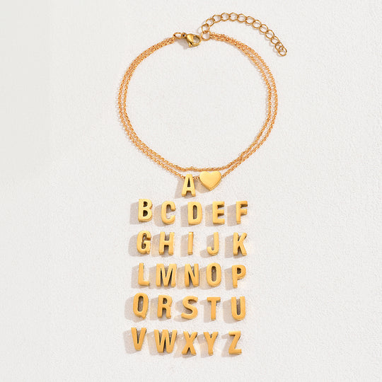 Luxe9267 - Alphabet Anklet