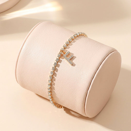 Customizable Initial Tennis | Anklet | Luxe9275