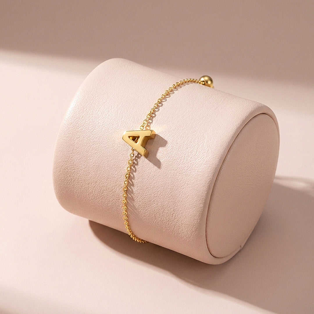 Customizable Initial Slider | Anklet | Luxe9277