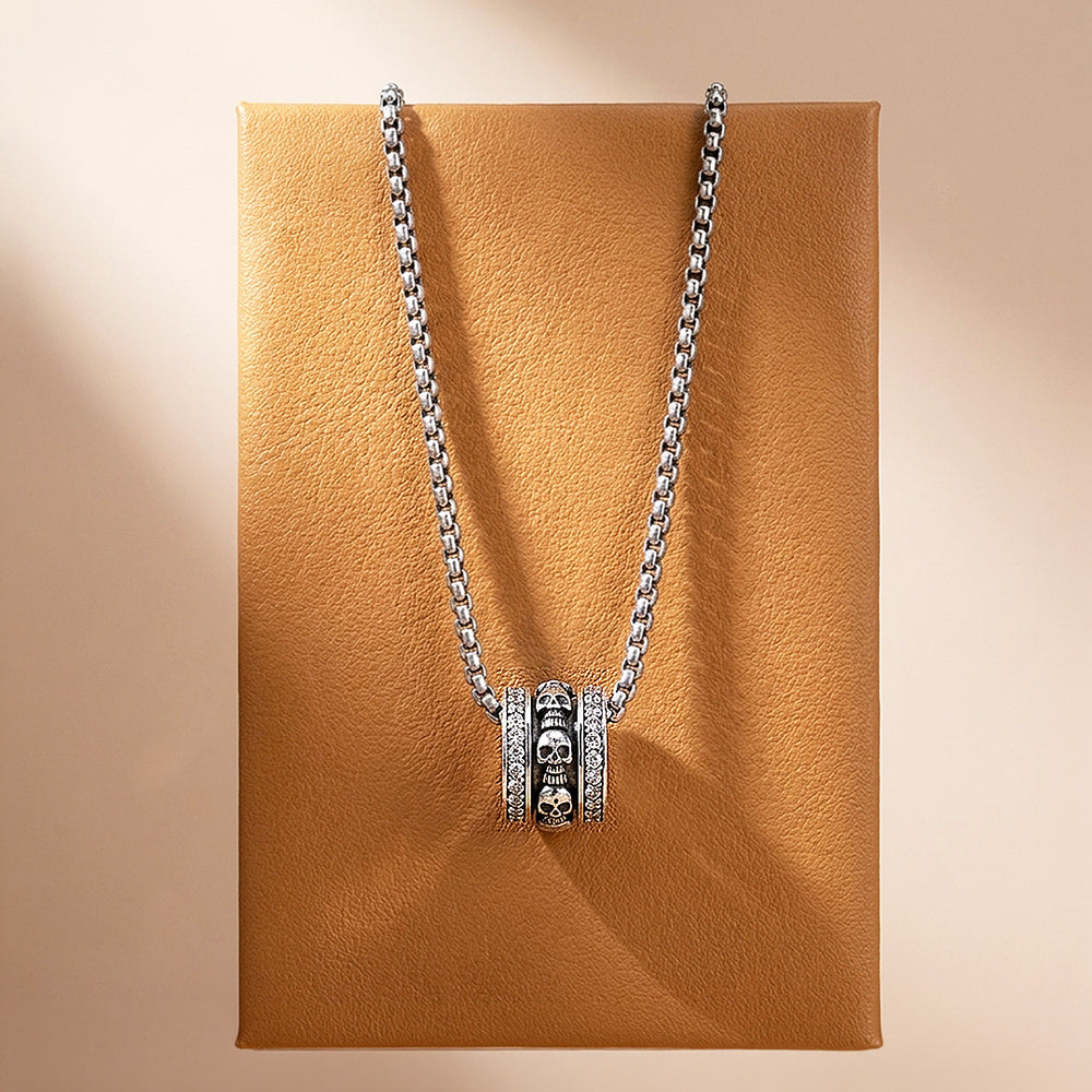 Skull Barrel Pendant | Men's Necklace | MN1089