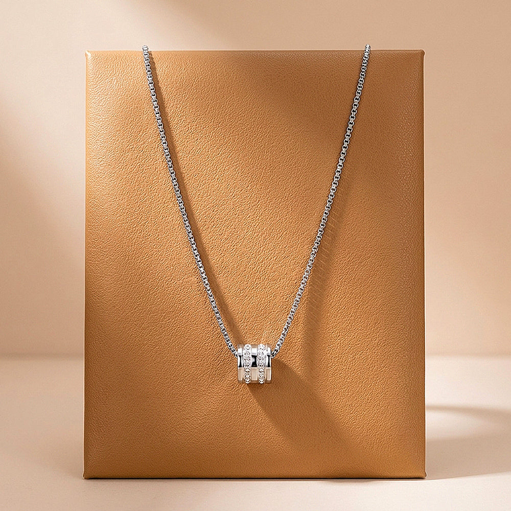 Stone Barrel Pendant | Men's Necklace | MN1090