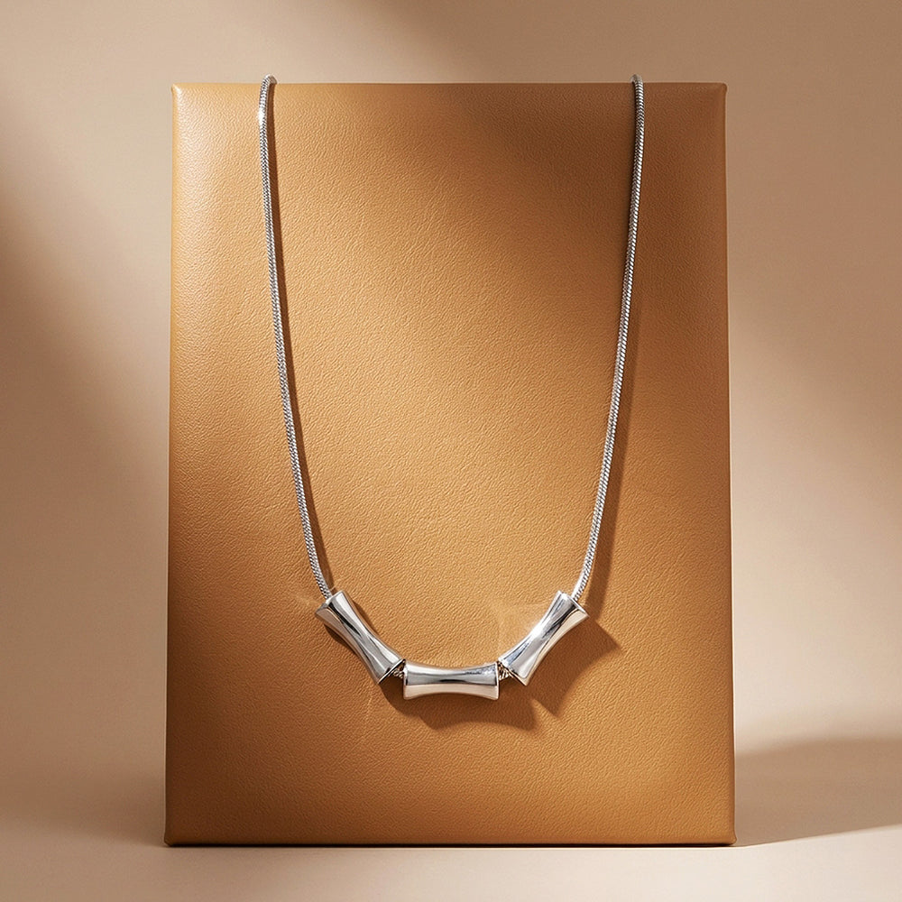 Triple Tube Bead Snake Chain | Men's Necklace | MN1092