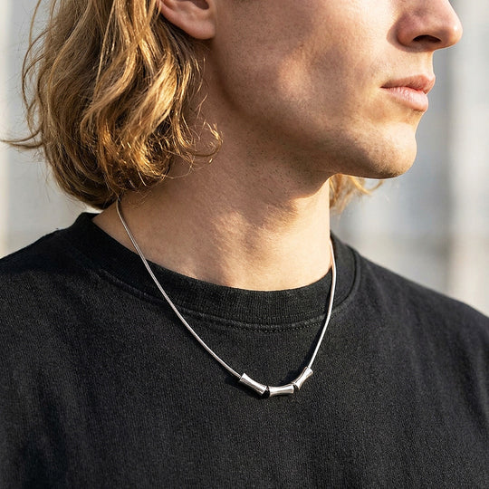 Triple Tube Bead Snake Chain | Men&