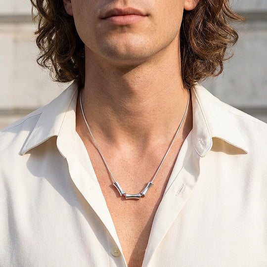 Triple Tube Bead Snake Chain | Men&
