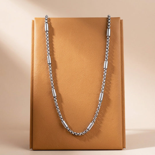Box Link &amp; Tube Bead Chain | Men&