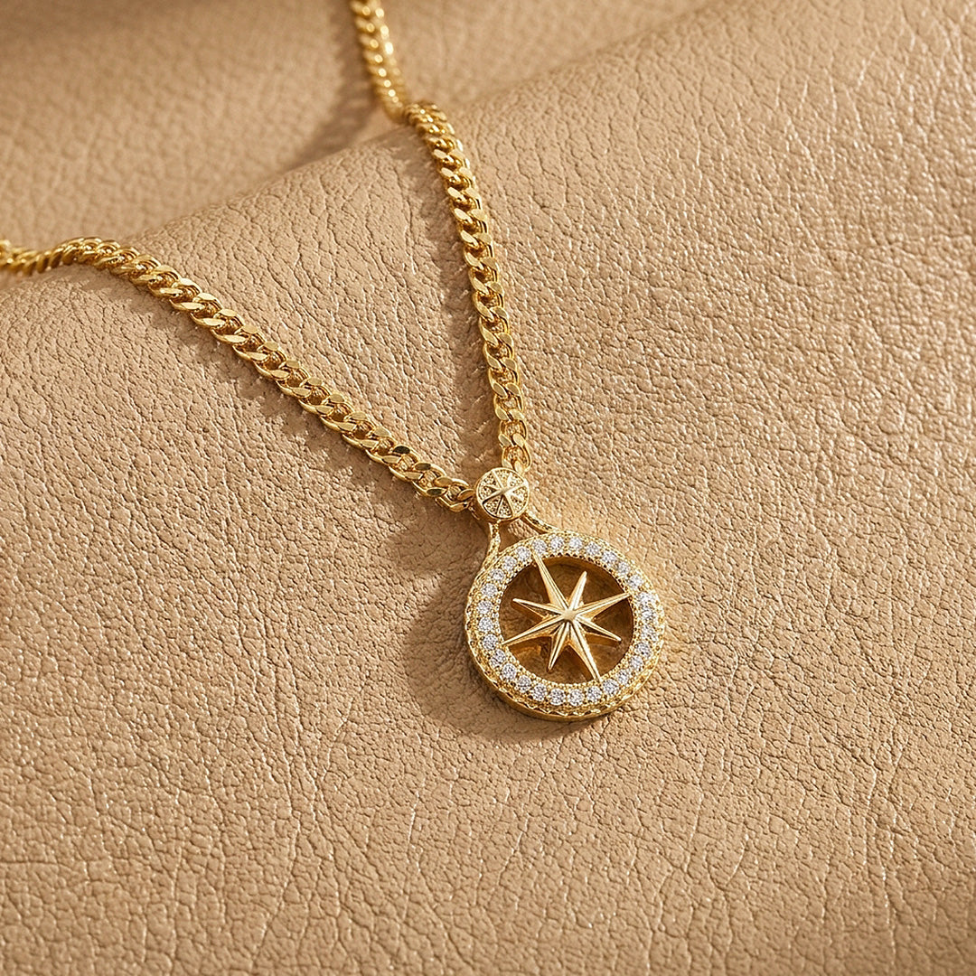 North Star Compass Pendant | Men&