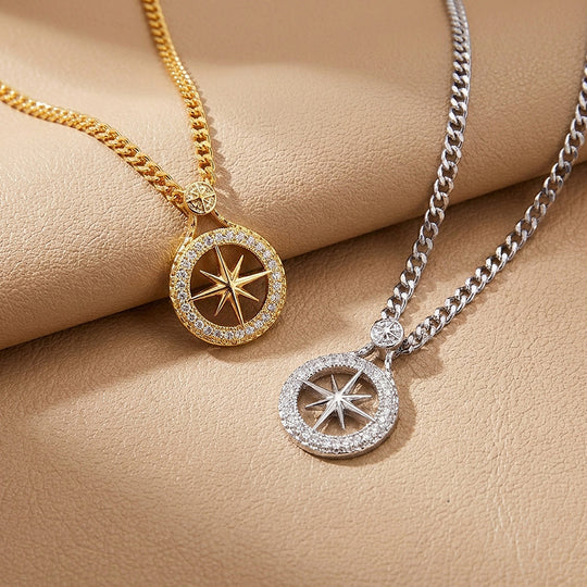 North Star Compass Pendant | Men&