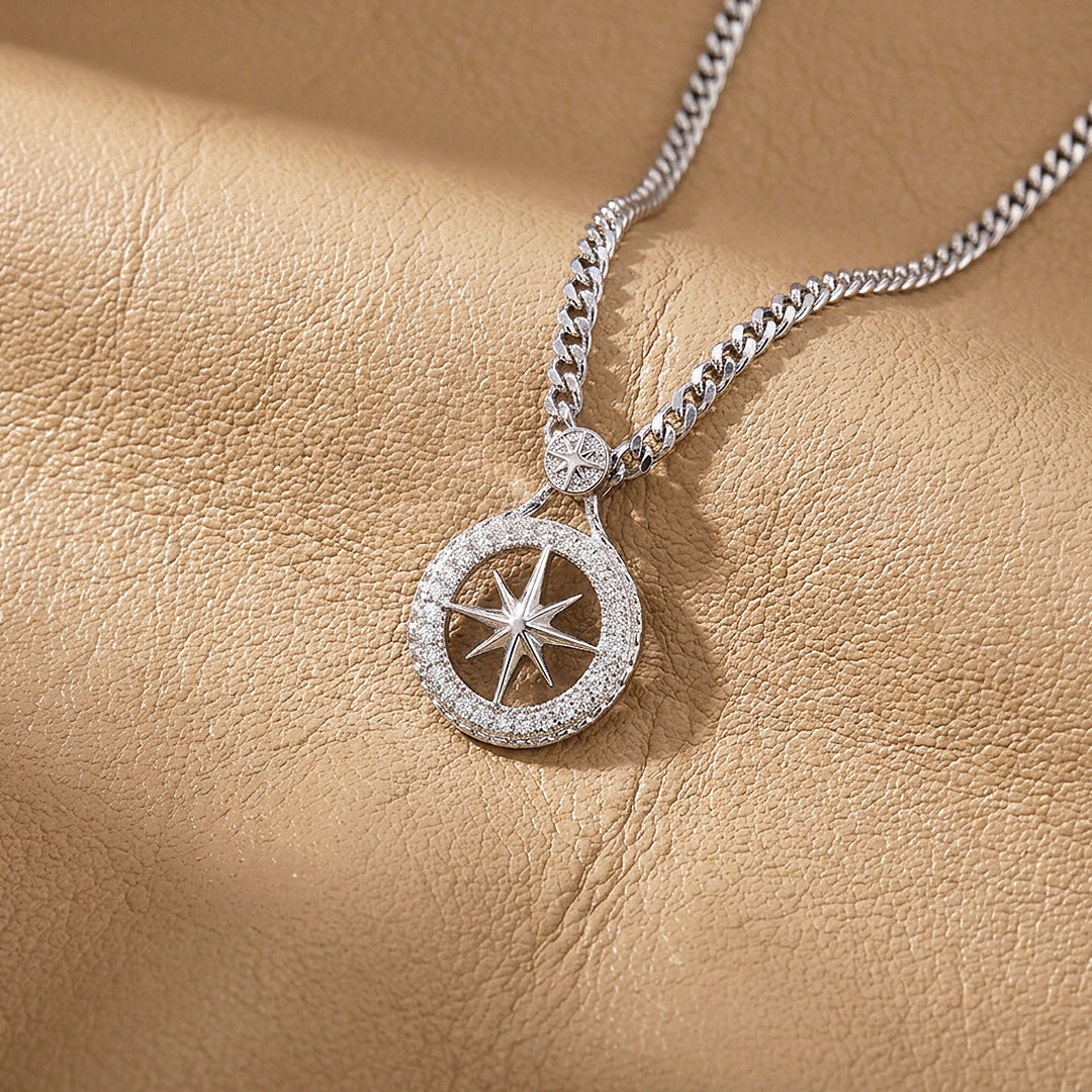 North Star Compass Pendant | Men&