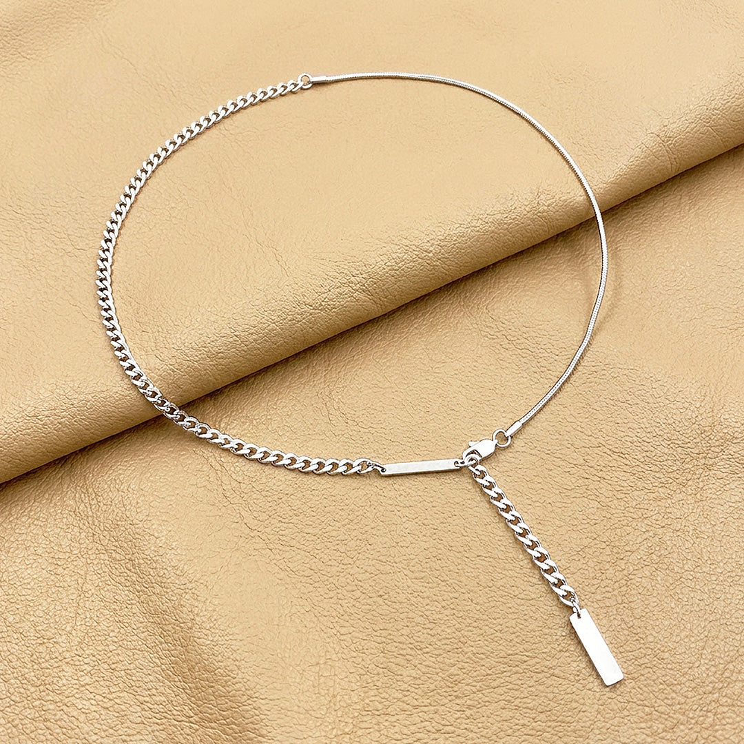 Y-Drop Bar Pendant | Men&